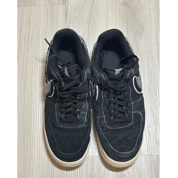 Nike Other - Nike Sneakers Mens 8 Black Cool Grey Air Force 1 Low 3D Chenille Swoosh